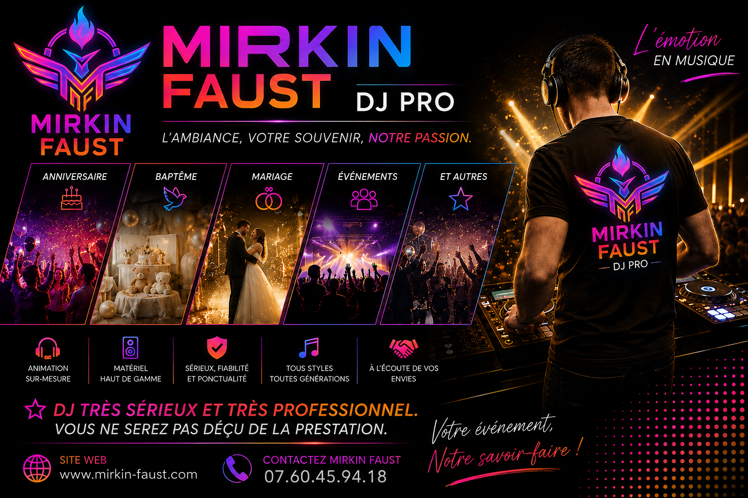 Présentation Mirkin Faust DJ Pro